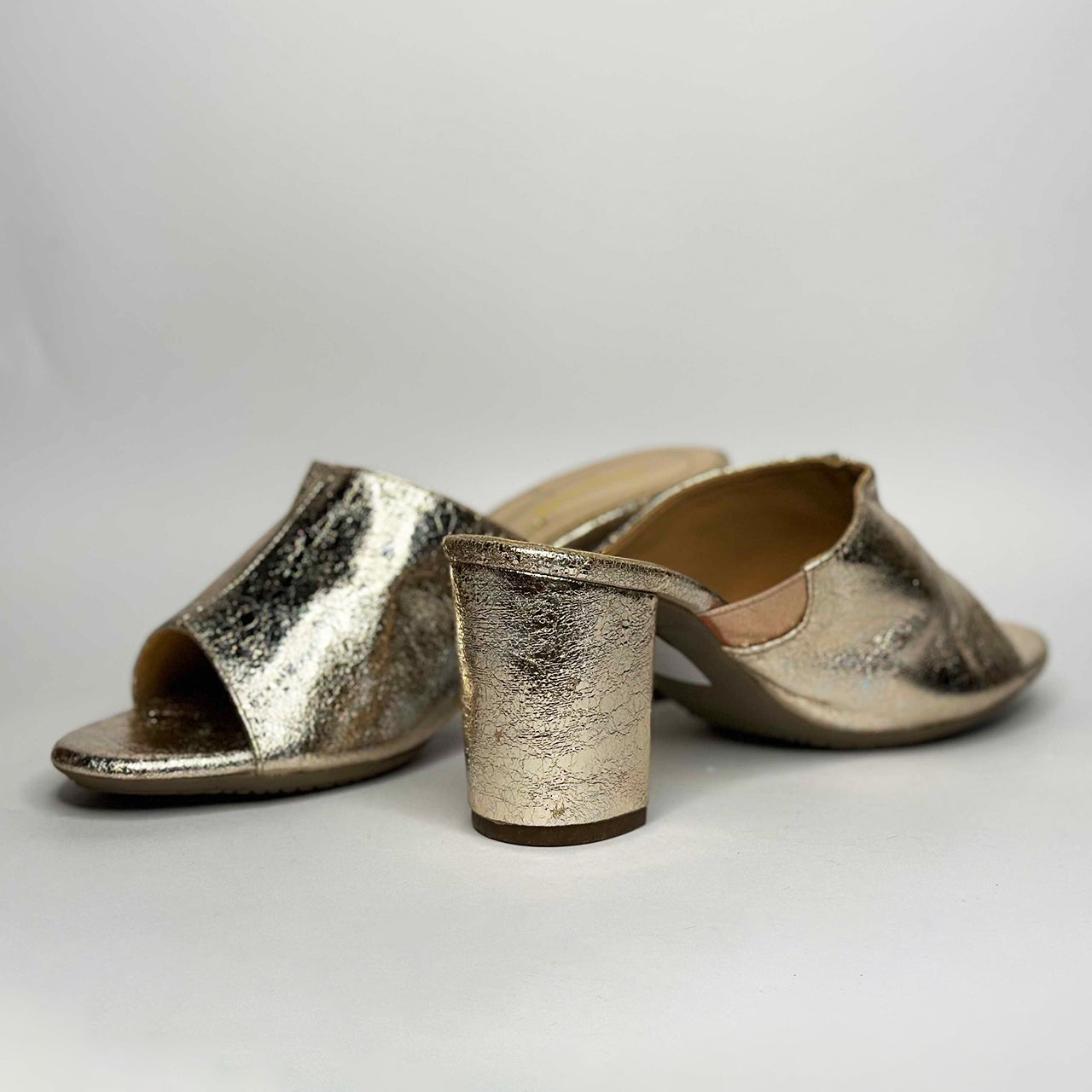 Metallic Mules