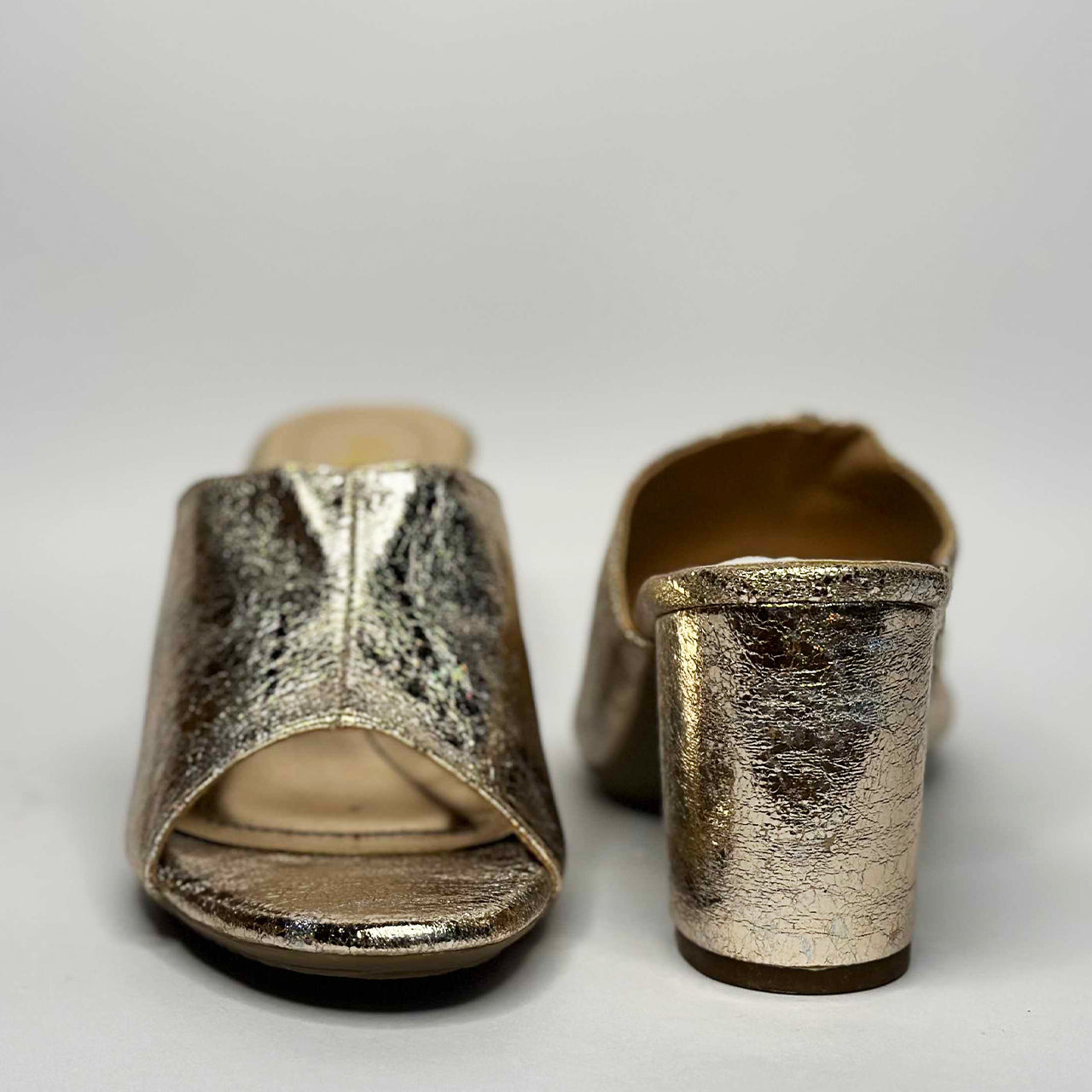 Metallic Mules