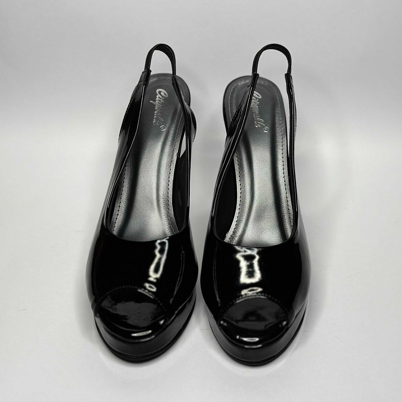 Black Peep Toe Pumps